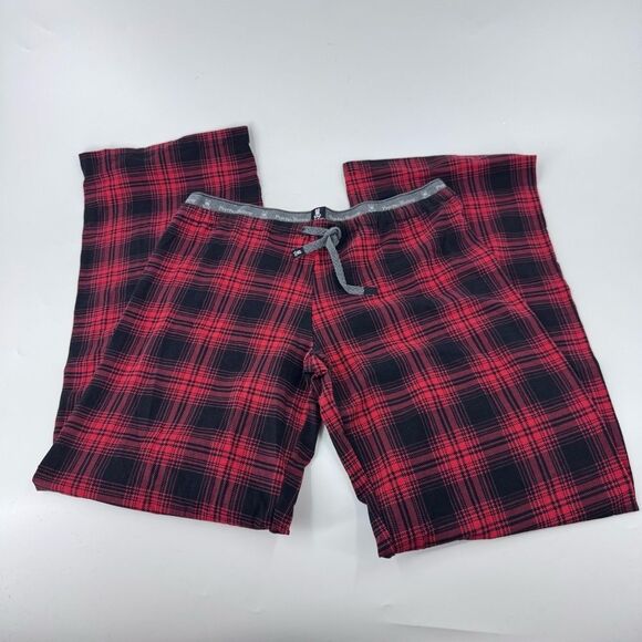 Psycho Bunny Red and Black Plaid Lounge Pants - Picture 2 of 11